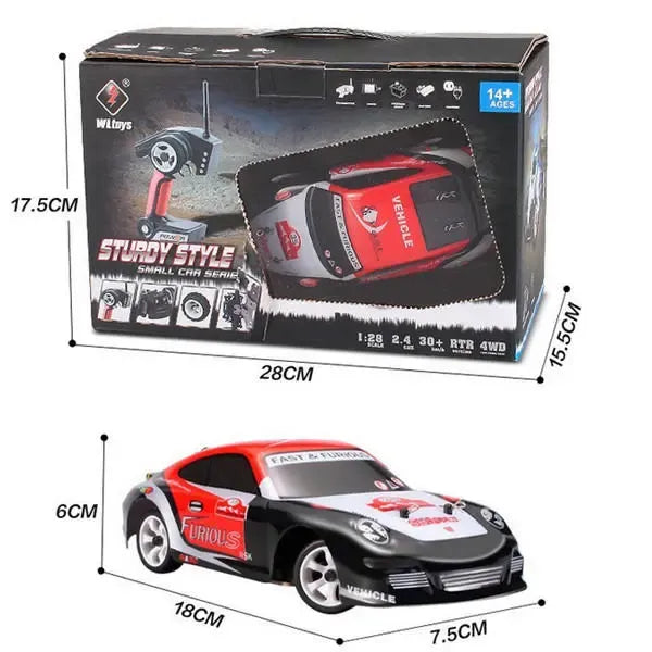 1/28 2.4G 4WD Brushed RC Car Drift Car