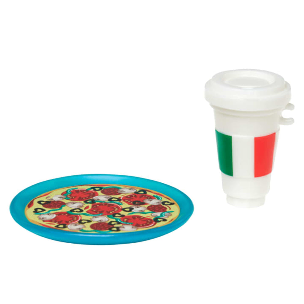 Barbie Pink Passport Italy Doll Set With Clothes & Travel Accessories, Includes Blonde Doll & Food Pieces